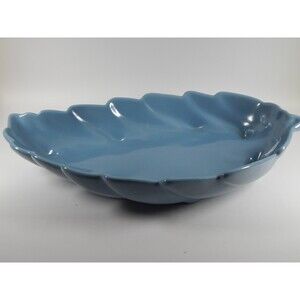 Vintage 1940s TURQUOISE Frankoma #225 Willow Leaf Dish (#1) Indian